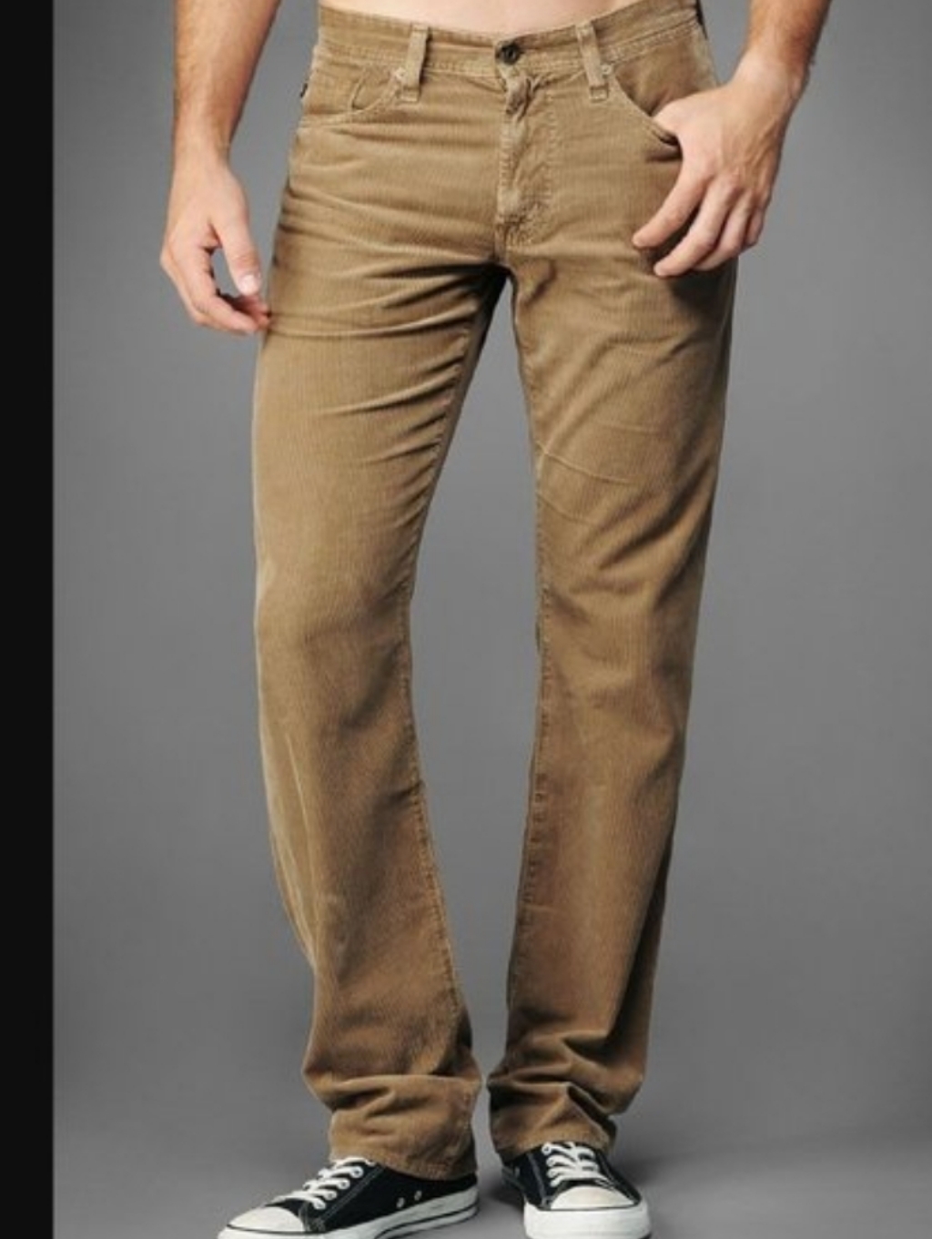 Ag Adriano Goldschmied Nwt The Protege Slim Straight Khaki Tan Pant 32 X 34